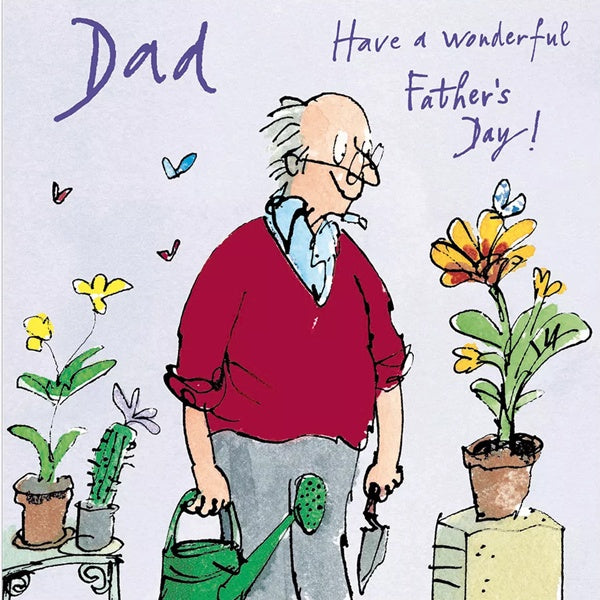 Quentin Blake Gardening Wonderful Father's Day Card