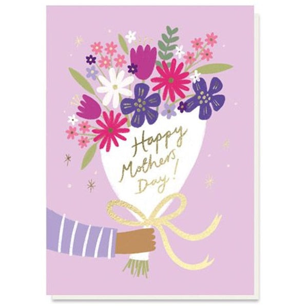 Pink and Lilac Bouquet Mothers Day Card - Paper Tiger