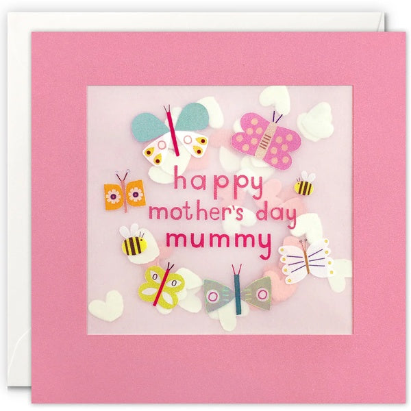 Mothers Day Butterflies Paper Shakies Card - Paper Tiger