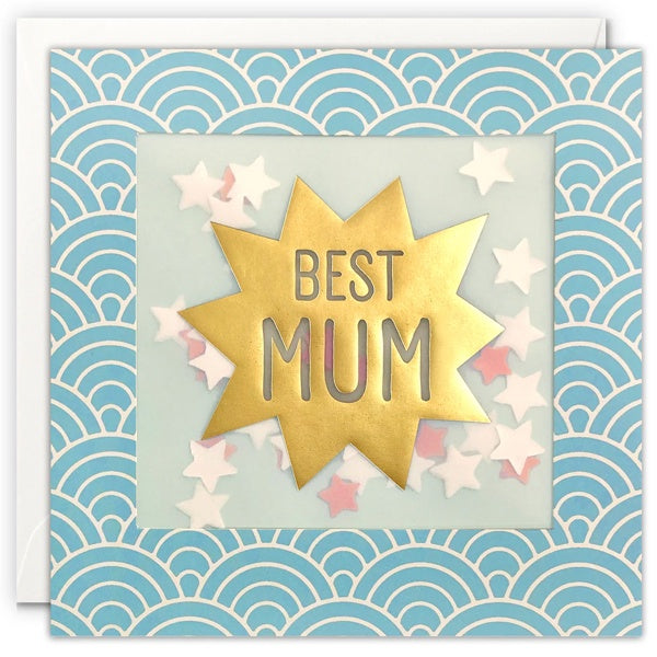 Best Mum Deco Shakies Card - Paper Tiger