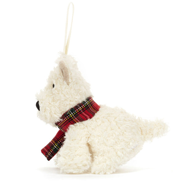 Jellycat Munro Scottie Dog Decoration - Paper Tiger