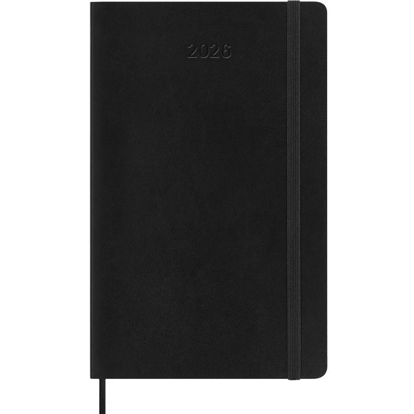 Moleskine 2026 12M Daily Planner Large Black Softcover