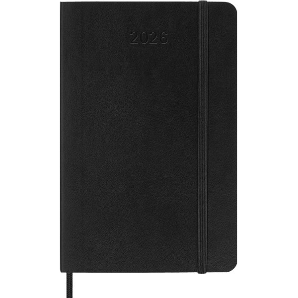 Moleskine 2026 12M Weekly Horizontal Planner Pocket Black Softcover