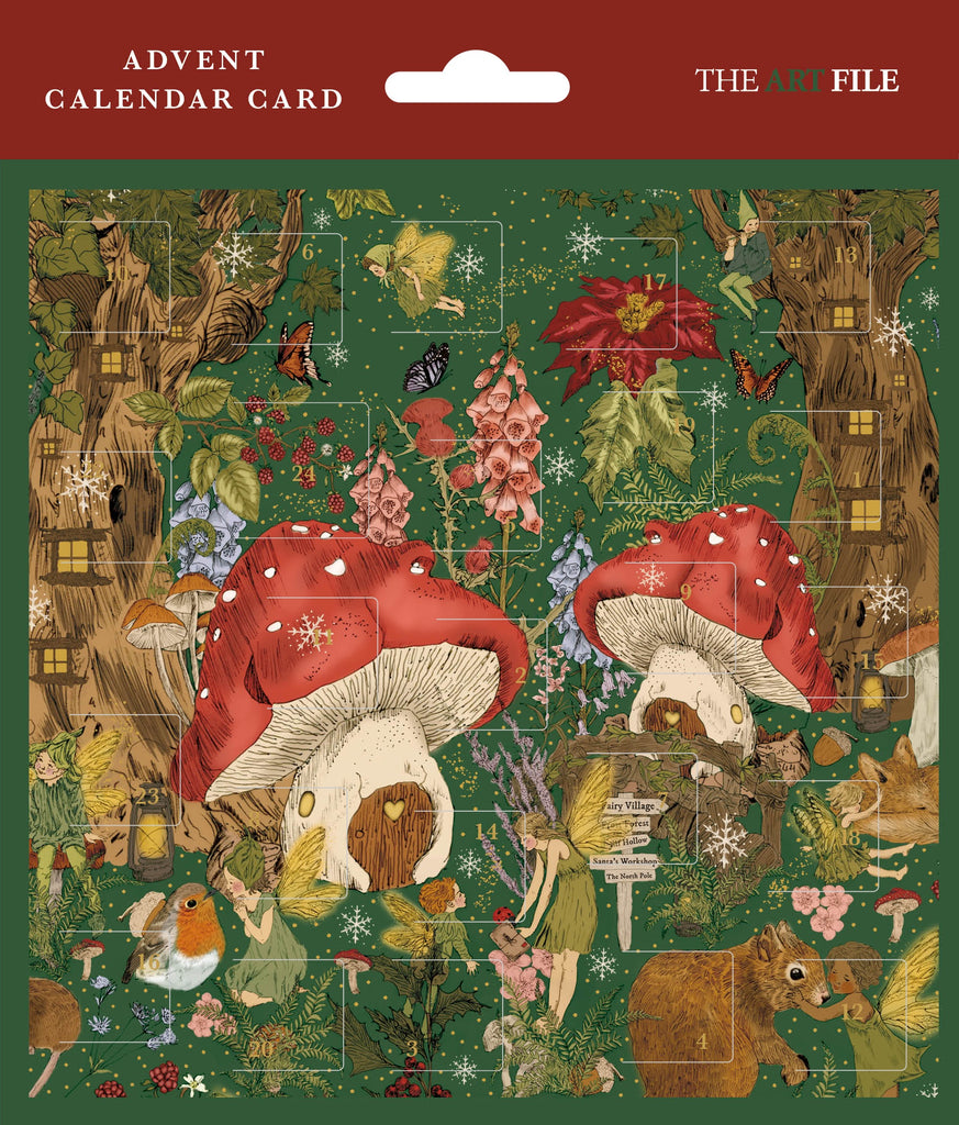 Woodland Fairies Advent Card
