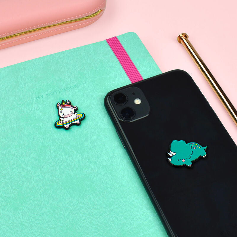 Cutie Set of 2 Metal Stickers - Unicorn