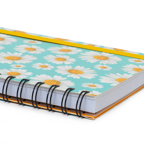 Floral I Choose Happiness A5 Spiral Bound Lined Notebook Paper Tiger