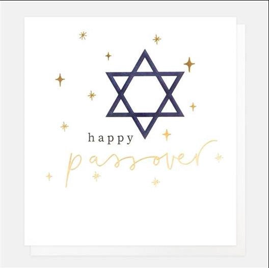 Happy Passover Star of David Card - Paper Tiger