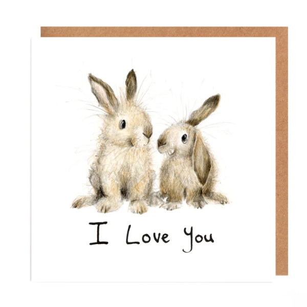 I Love You Seymour Betty Bunnies Card