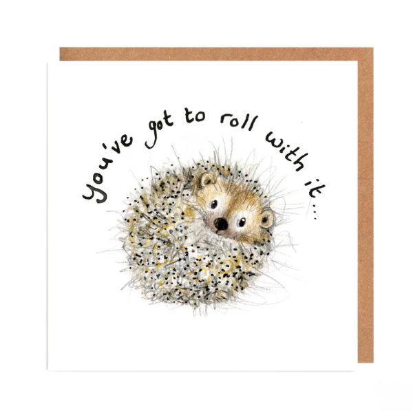 Liam Hedgehog Roll With It Card
