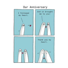 I Followed My Heart Anniversary Card
