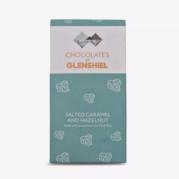 Isle of Skye Sea Salted Caramel & Hazelnut & Milk Chocolate Bar 70g
