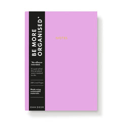 Pastel Purple Lined Linen Notebook