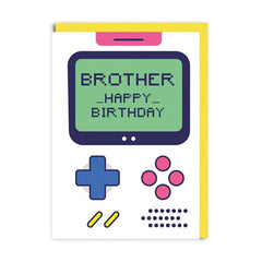 Happy Birthday Brother Gameboy Card
