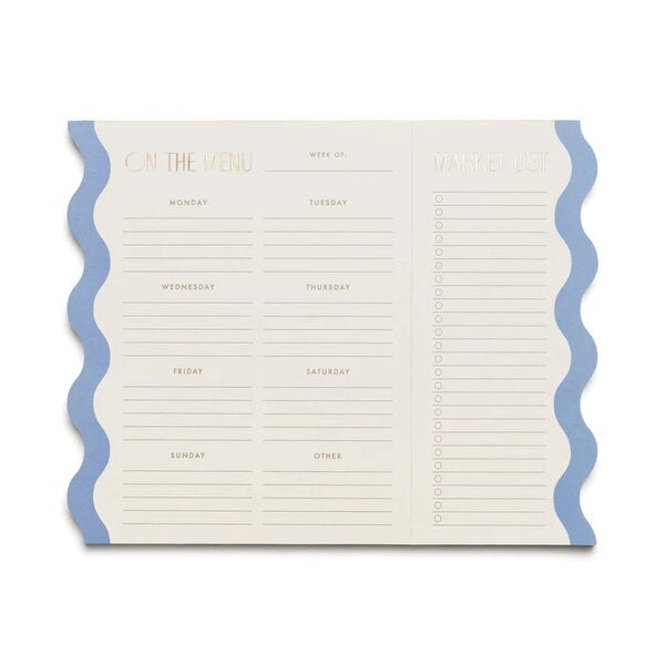 Meal Planner Notepad with Magnets - Cloud & Cream