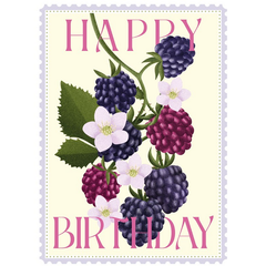 Blackberries Birthday Card