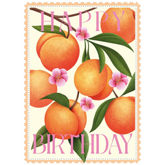 Peaches Birthday Card