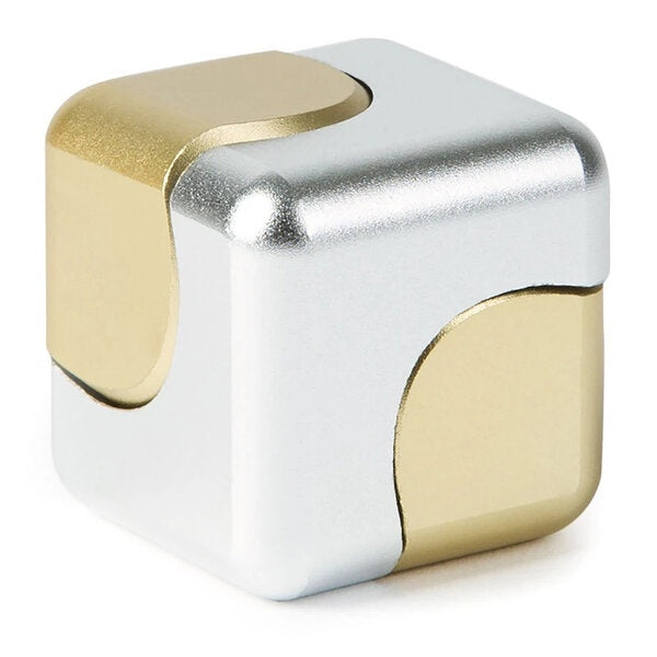 bopster Fidget Spinner Cube - Silver & Gold