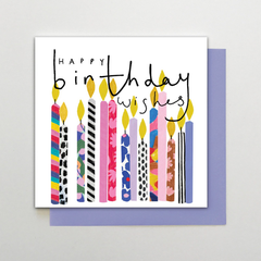 Happy Birthday Wishes Candles Card