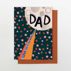 Love You Go The Moon & Back Dad Card