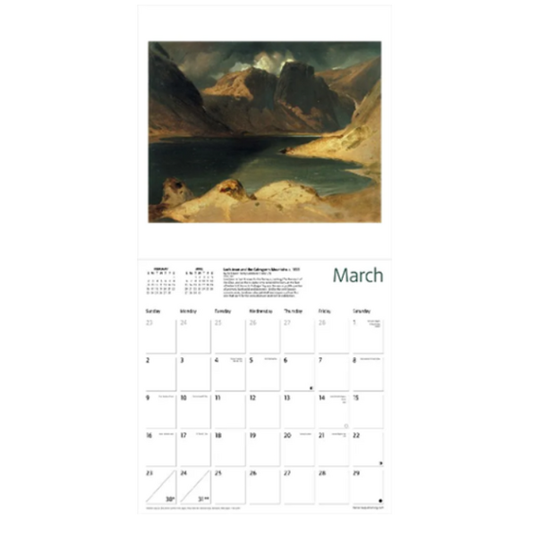 Tate British Landscapes 2025 Wall Calendar Paper Tiger