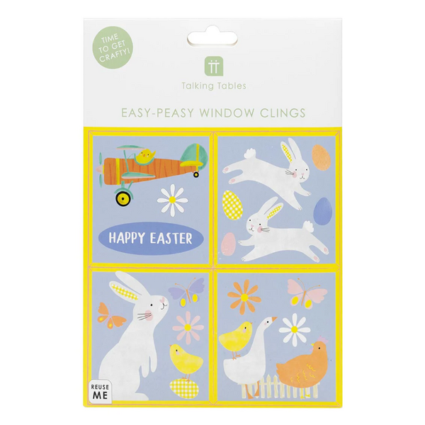 Spring Bunny Window Clings Pack