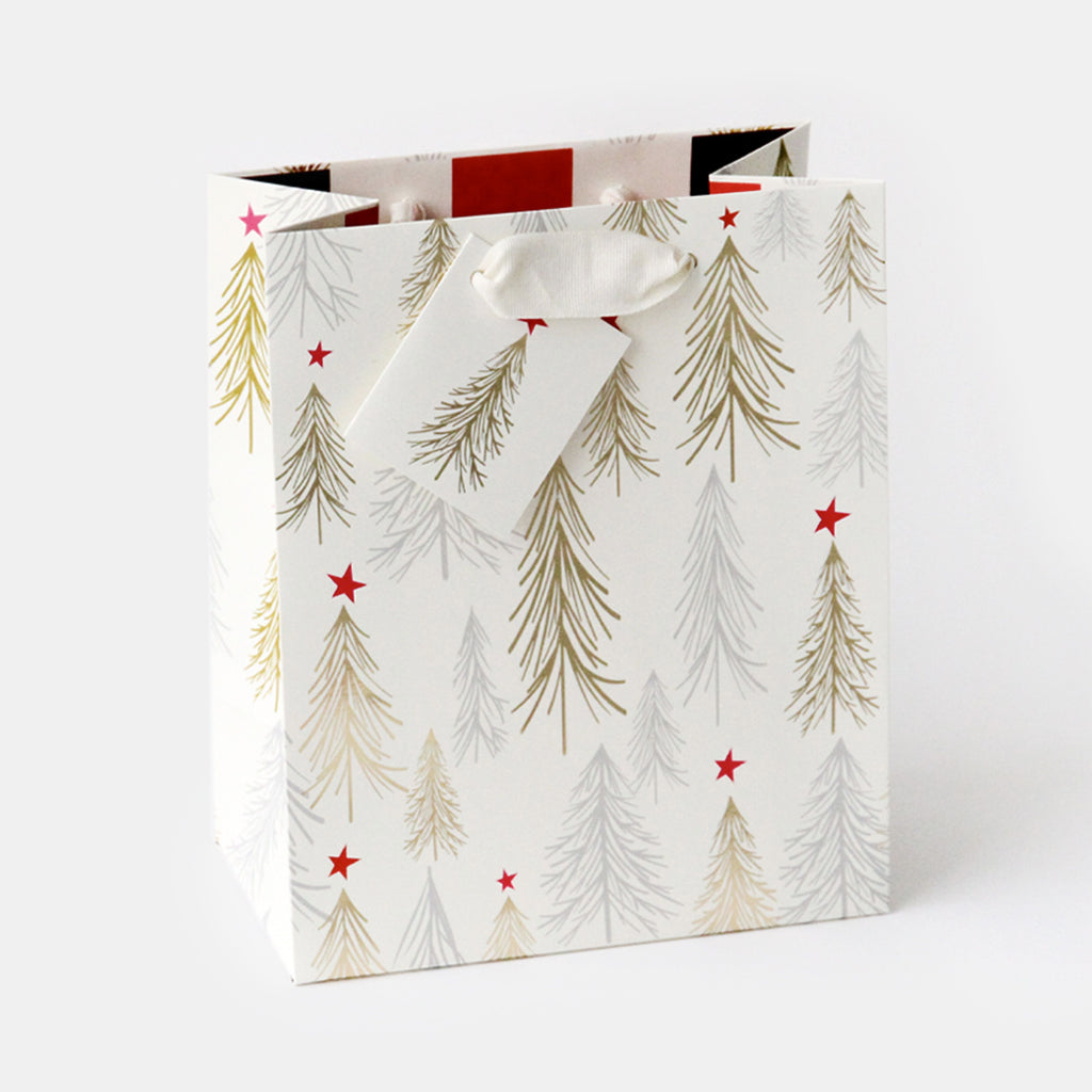 Gold Trees Medium Gift Bag