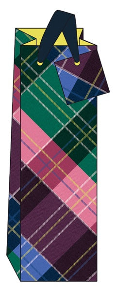 Tartan Bottle Gift Bag
