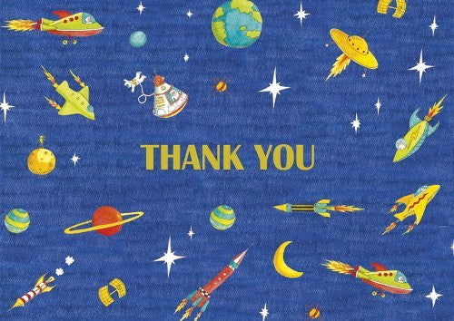 Pack of 8 Out Of This World Thank You Notecards
