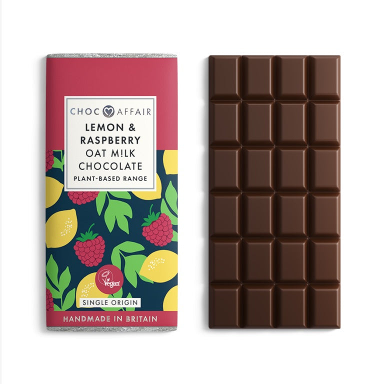 Oat M!lk Lemon & Raspberry Milk Chocolate Bar