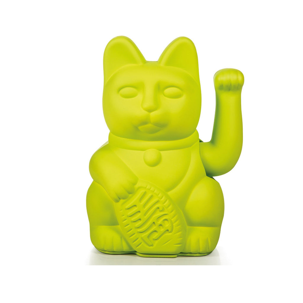 Lucky Waving Cat Neon Green
