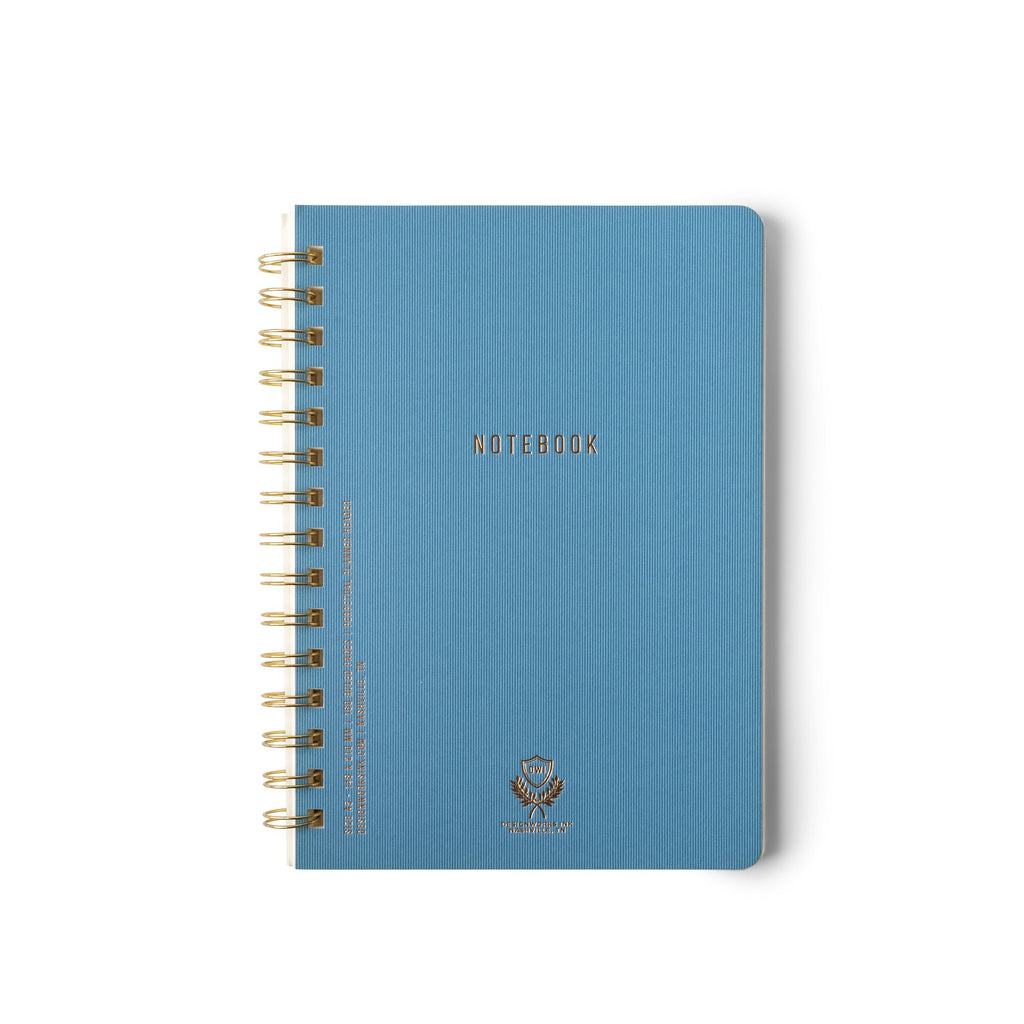 Classic Blue Wire Bound Notebook Medium