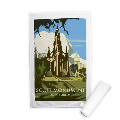 Scott Monument Edinburgh Tea Towel