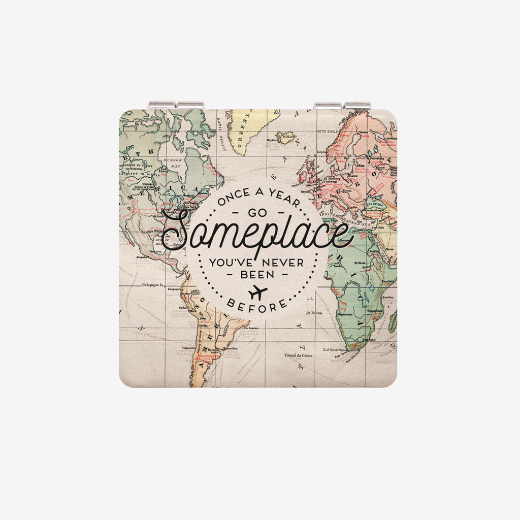 Handbag Mirror Travel Map