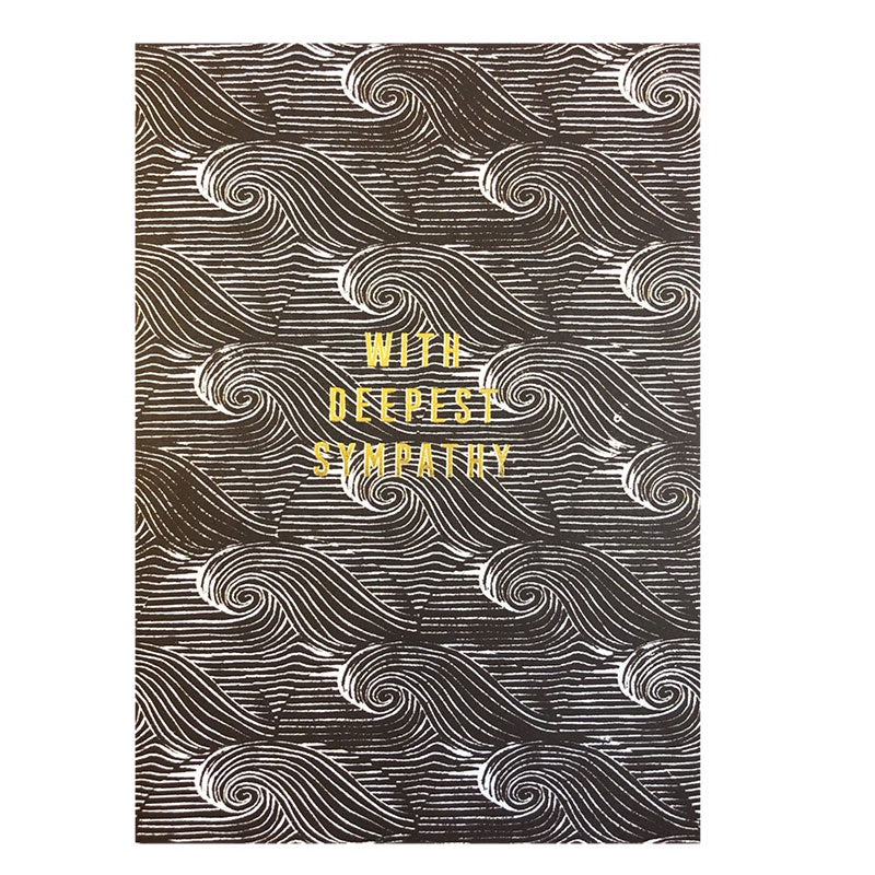 With Deepest Sympathy Wave Card