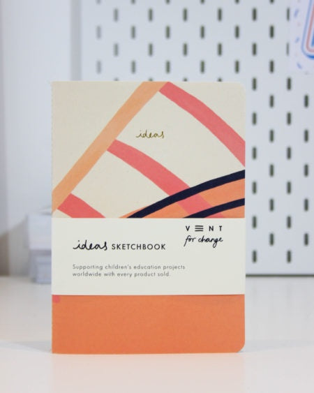 A5 Ideas Sketchbook Soft Cover Pink