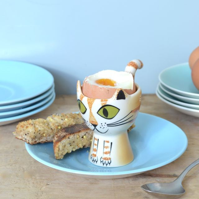 Ginger Tabby Cat Egg Cup