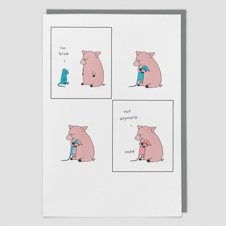 Blue? Not Any More Card by Liz Climo