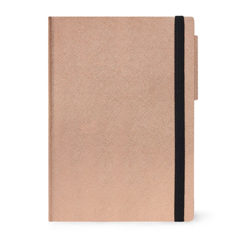 Large Daily Diary 2021 Metallic Rose Gold