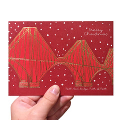 Christmas Forth Rail Bridge Card