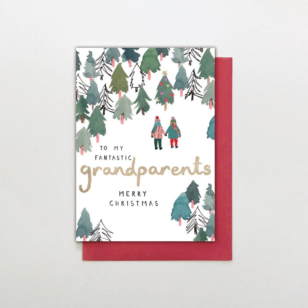 To My Fantastic Grandparents Christmas Card