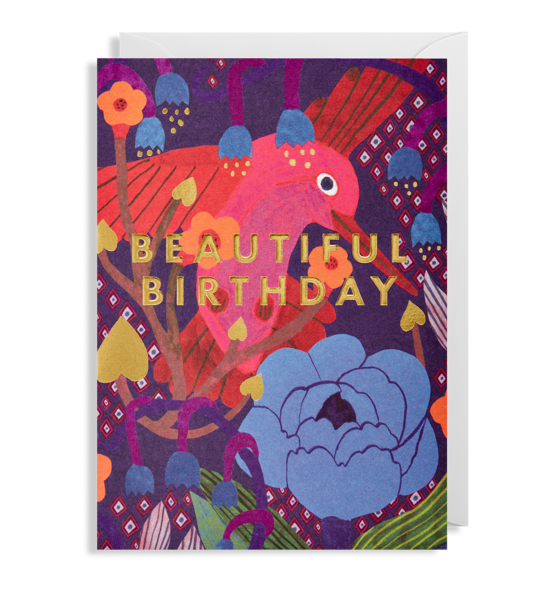 Beautiful Birthday Hummingbird Card