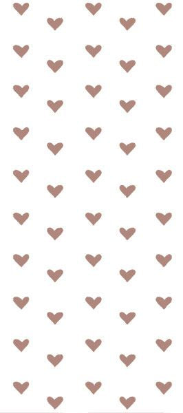 White Hearts Tissue Paper