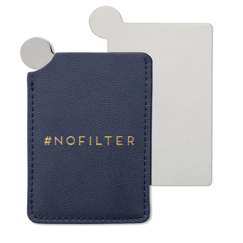 Navy Blue Pocket Mirror