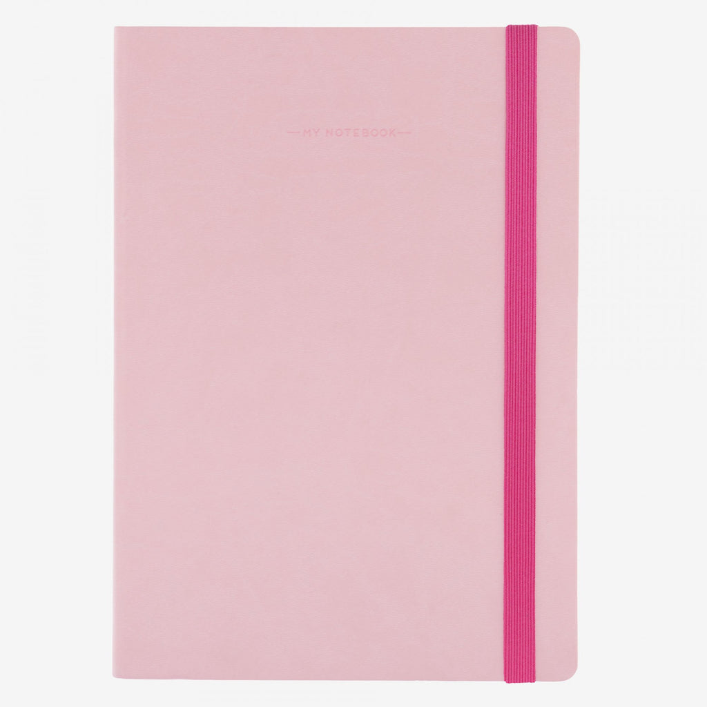 Large Baby Pink Plain Notebook