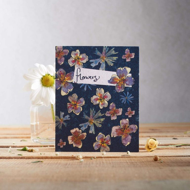 Larkspur Flowers Seed Card