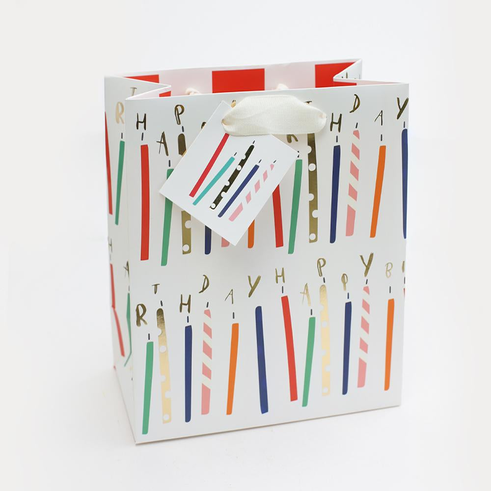 Foil Candles Medium Gift Bag