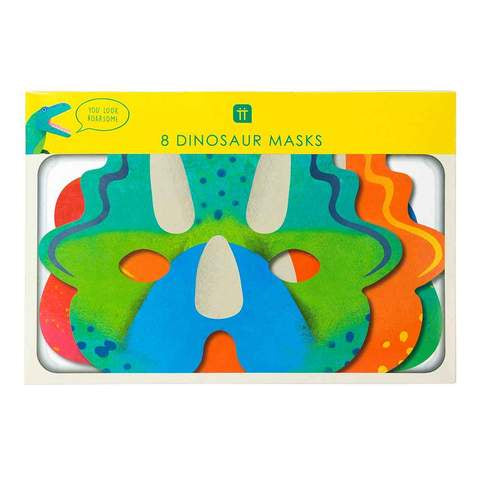 Dinosaurs Pack of 8 Paper Masks