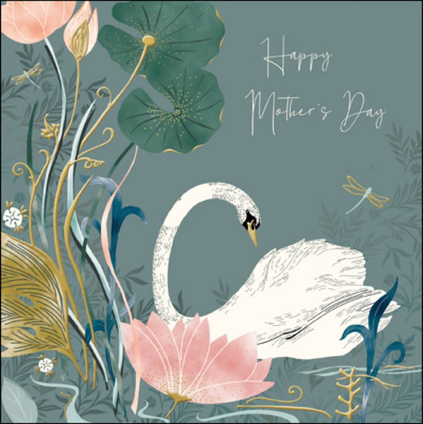 Happy Mother's Day Swan and Lily Card - Paper Tiger