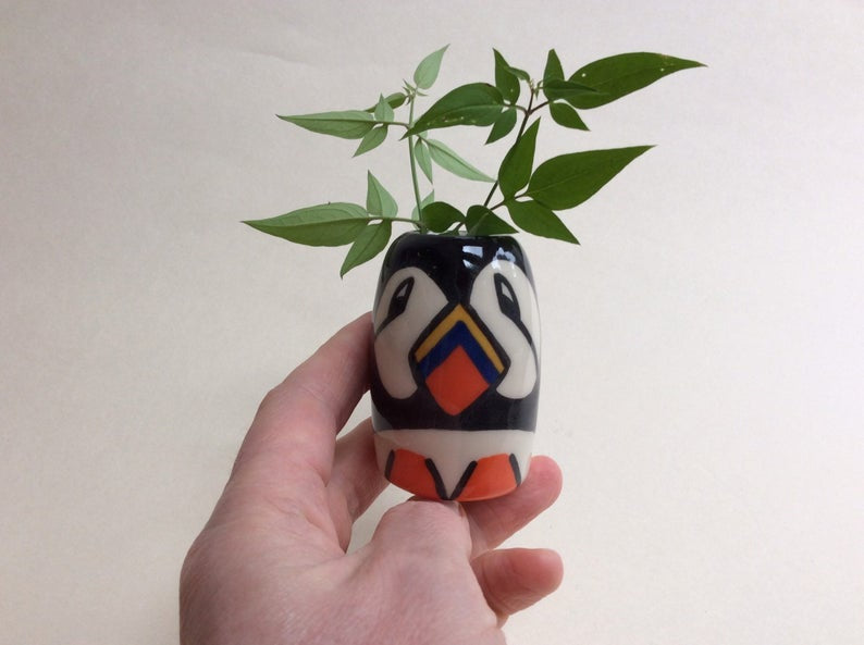 Puffin Bud Vase