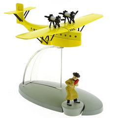 Tintin Yellow Postal Mail Seaplane From The Broken Ear